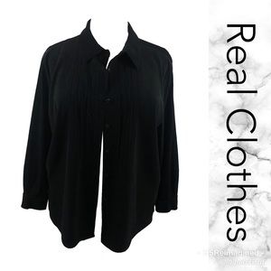 Saks 5th Ave soft pleated Top  (2-PT)